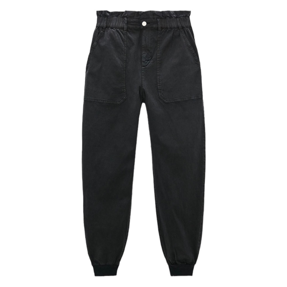 Zara Jogging Trouser With Pockets, Washed Black, Sz. XXL